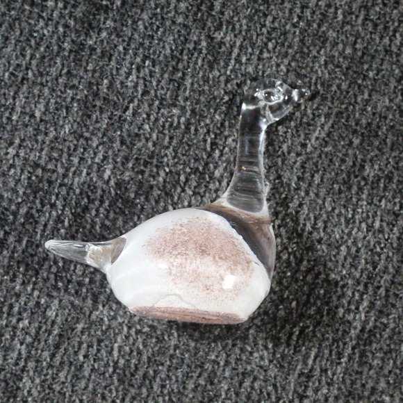 KASPAR BLEIKRISTALL SINGLE ART 24 % LEAD CRYSTAL BIRD PAPERWEIGHT - Picture 4 of 6